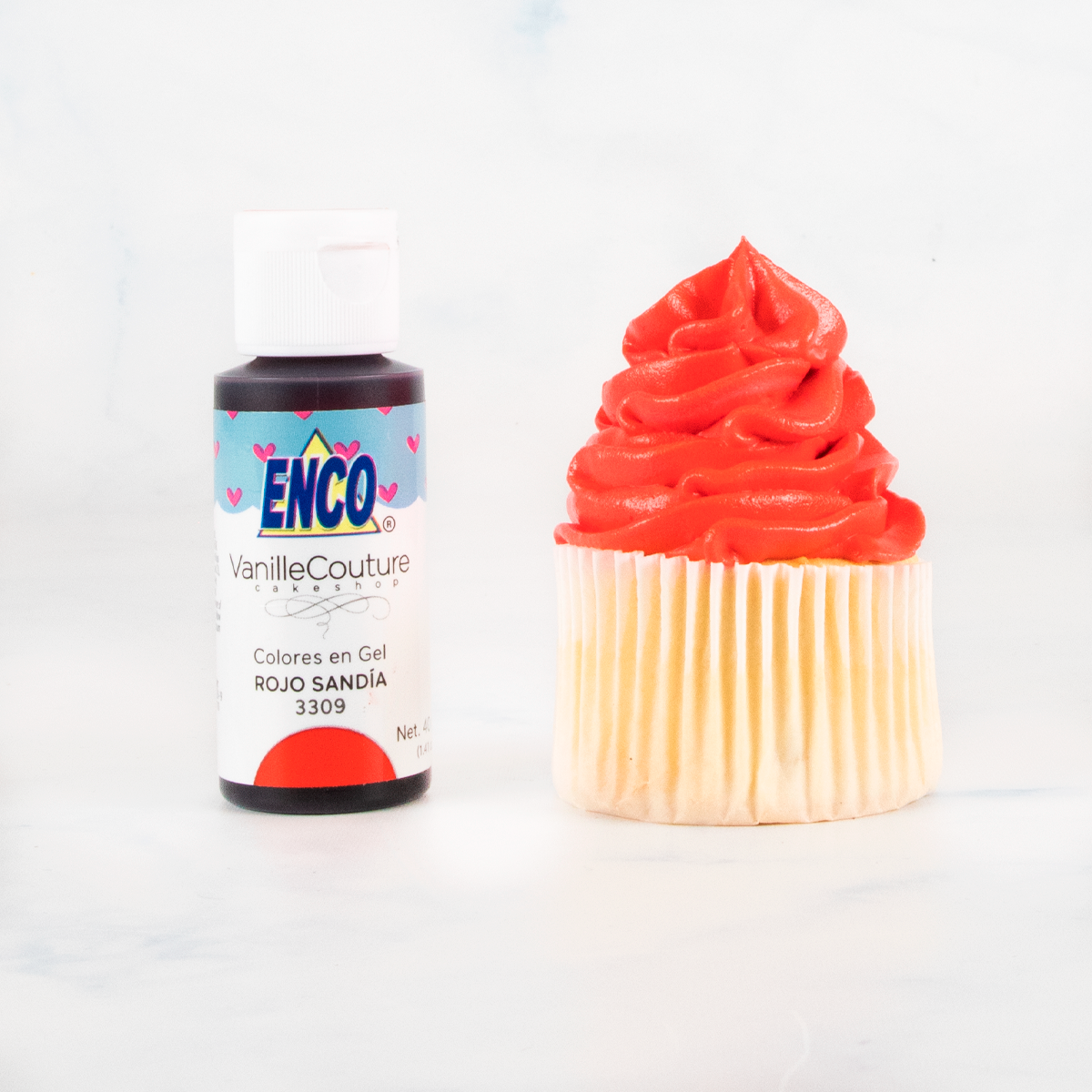 Colorante Enco Tono Rojo Sandia Gel Bote 40ml