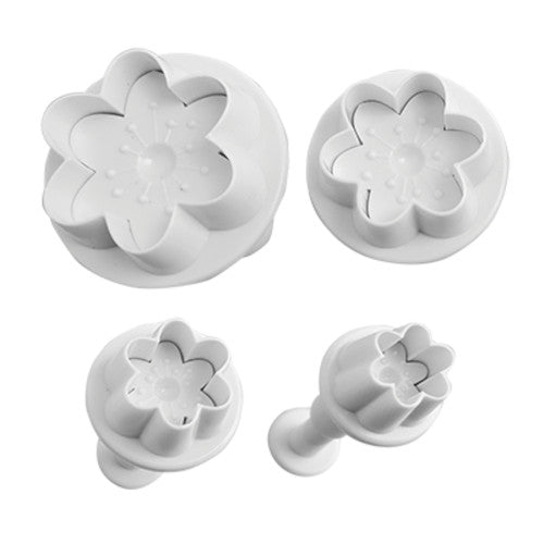 Juego Cortador Eyector Flores 4 Piezas