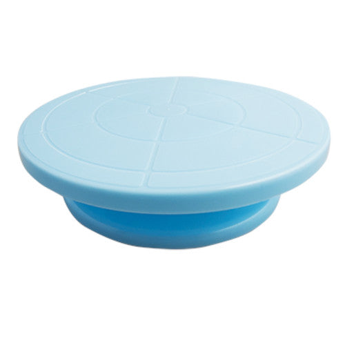 Base Giratoria Plastico Azul 28X6.5Cm