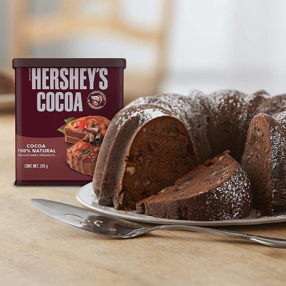 Hershey Contenedor Cocoa 100% Natural S/ Azucar 200Gr