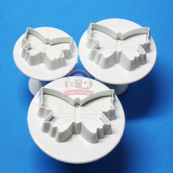 Cortador Eyector Plastico Mariposa 3 Piezas