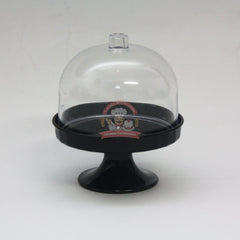 Mini Cupula Cristal Base Negra 6.5x8cm Paquete 6 piezas