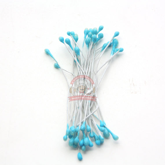Pistilo De Azucar Color Azul, 25 Piezas