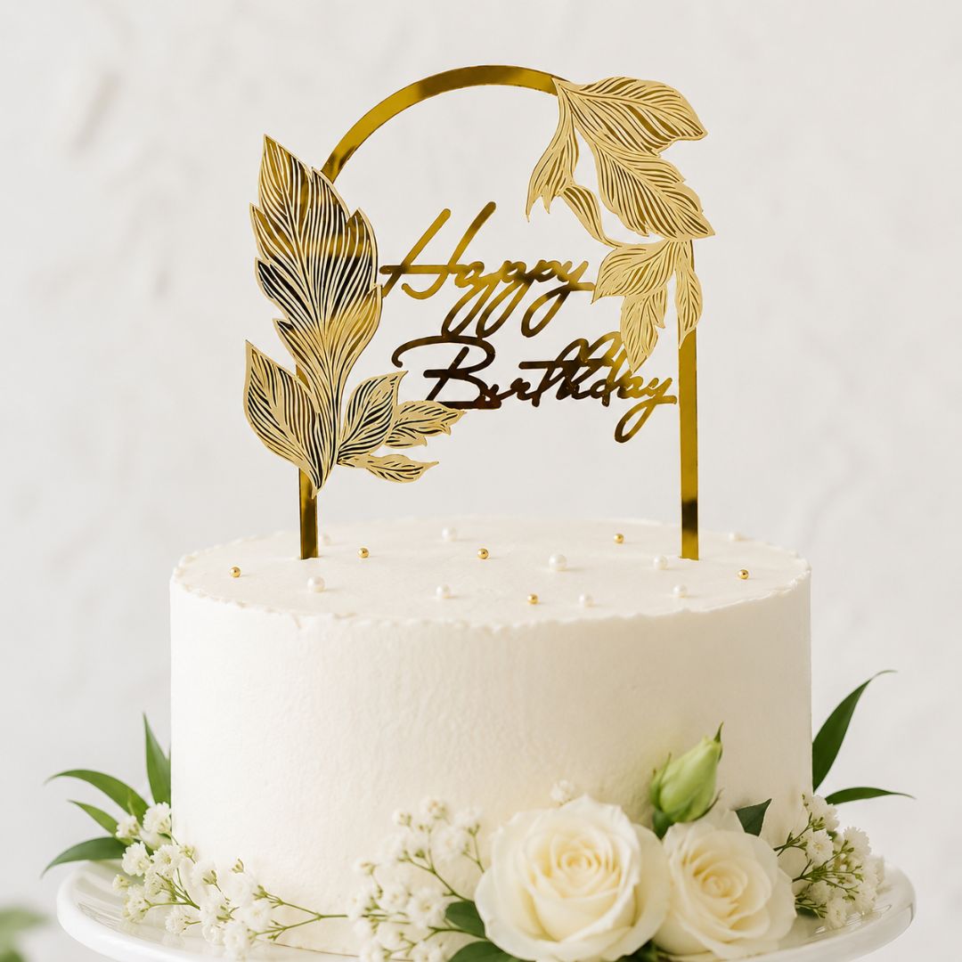 Arco de Acrilico Happy Birthday