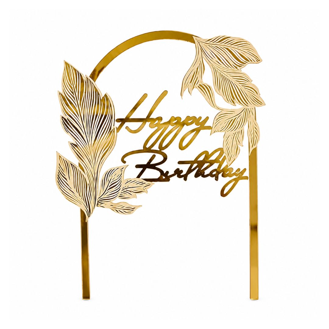 Arco de Acrilico Happy Birthday