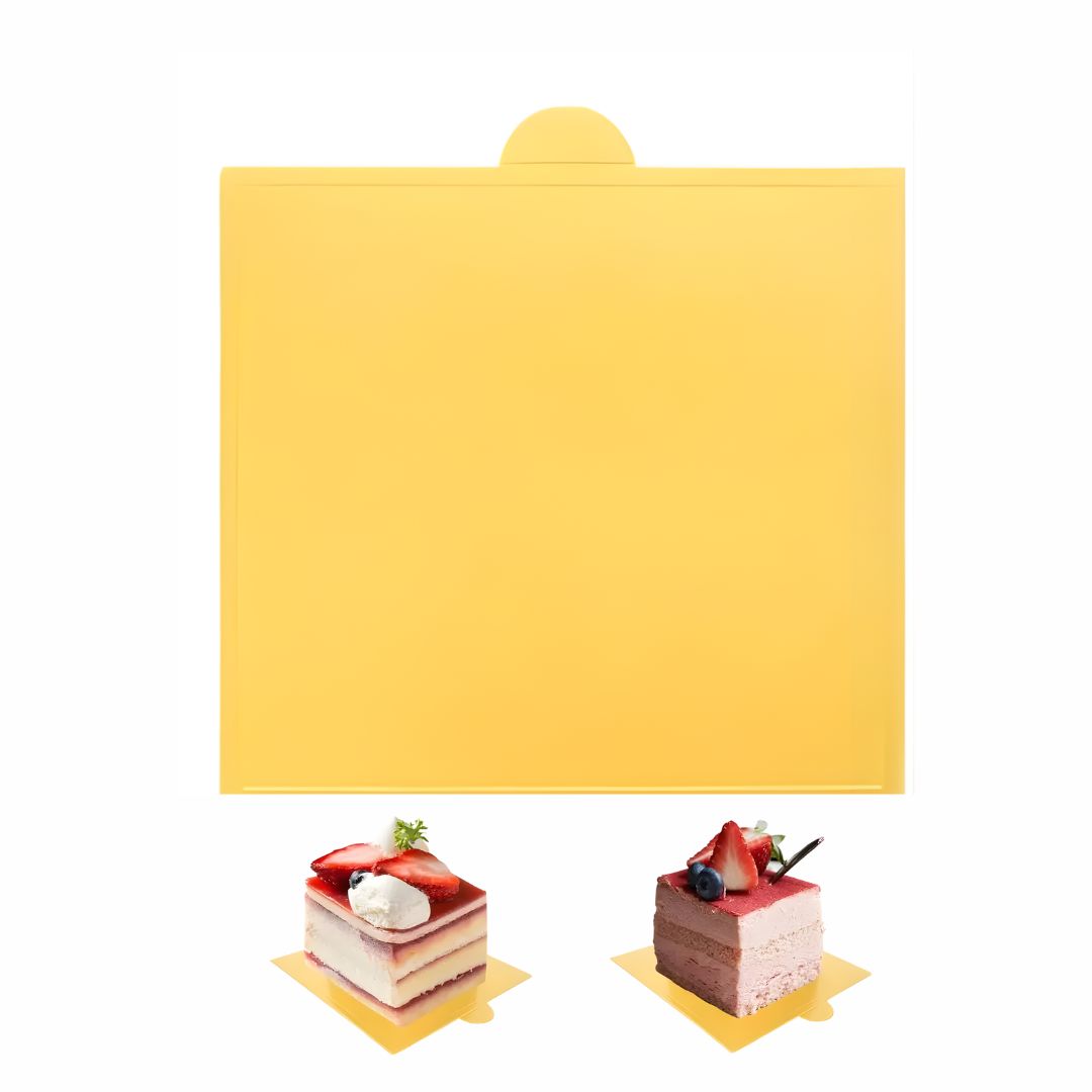 Base Cuadrada Mini Dorada 10 X 10cm