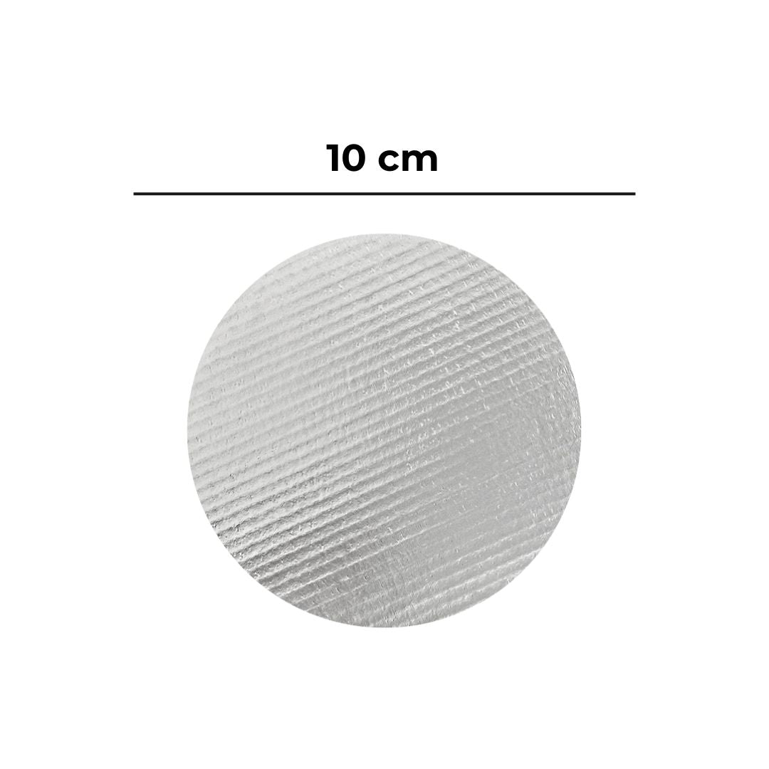 Base Para Pastel Redonda Plata 10Cm