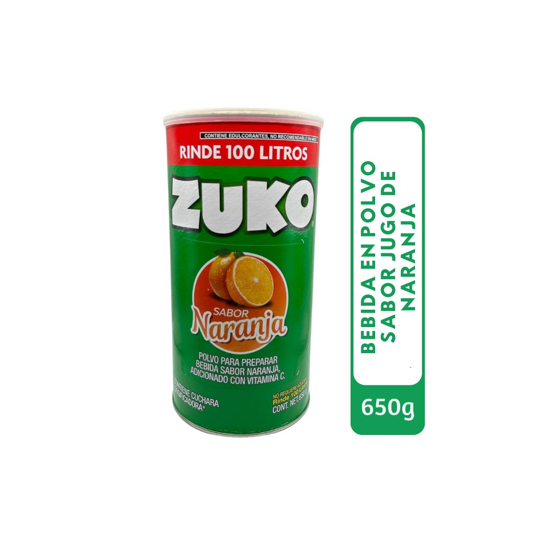 Beb. ZUKO Mex Naranja, Bote 650gr.