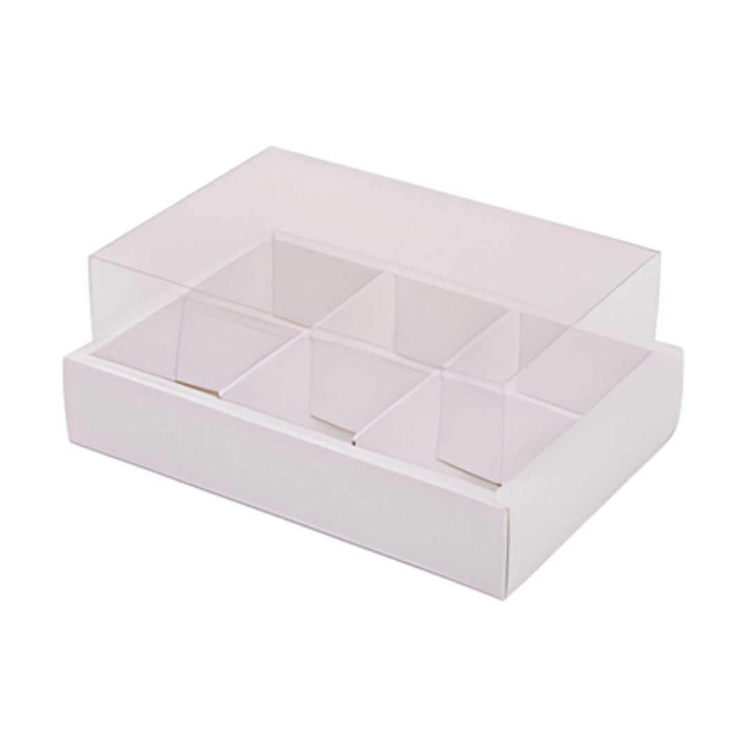 Caja Con Ventana Acetato Para 6 Cup Cakes, Pieza.