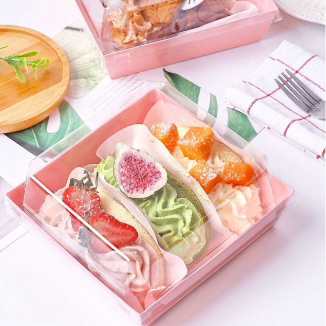 Caja Rosa Con Tapa 14.5x11.5x6cm