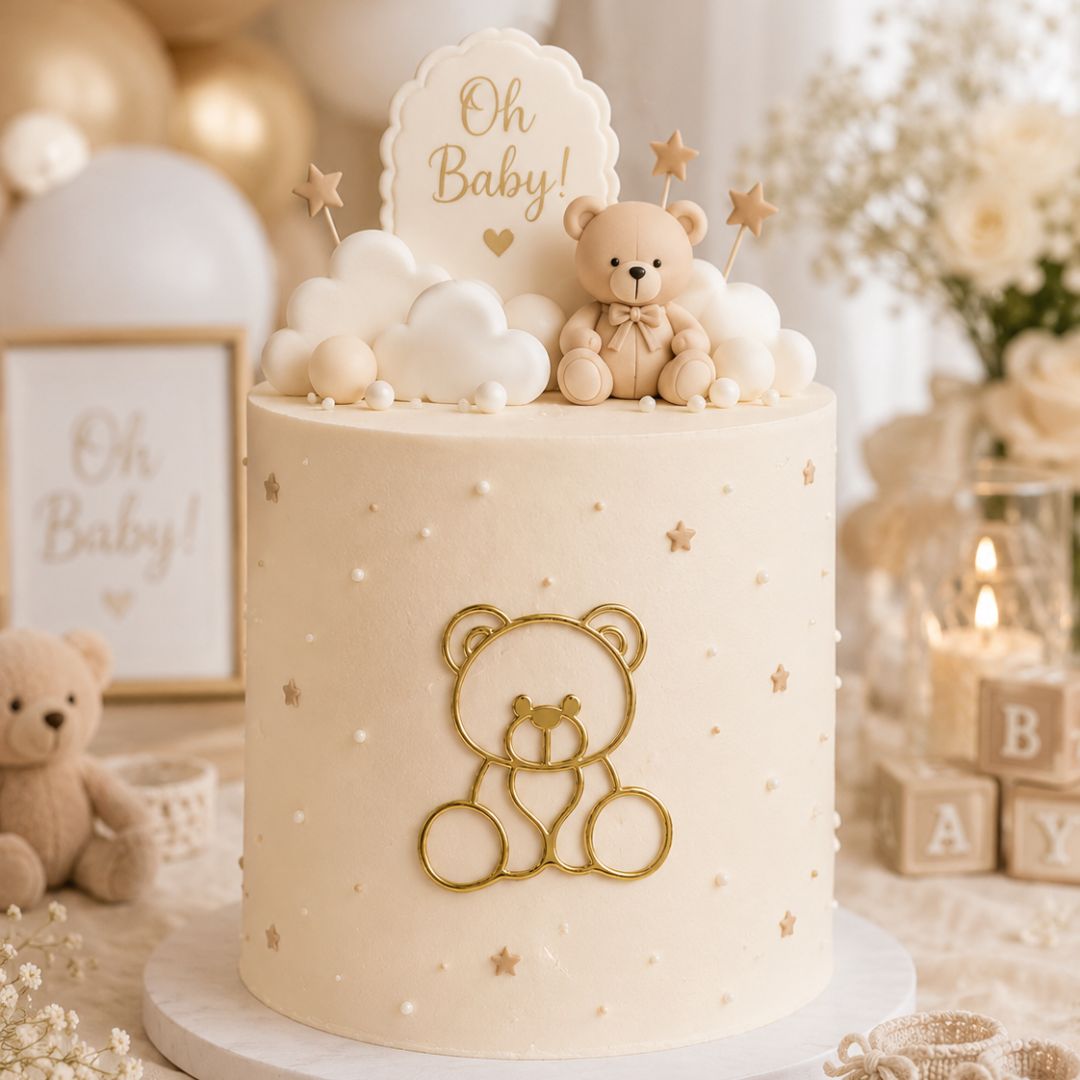 Cake Topper Forma de Oso