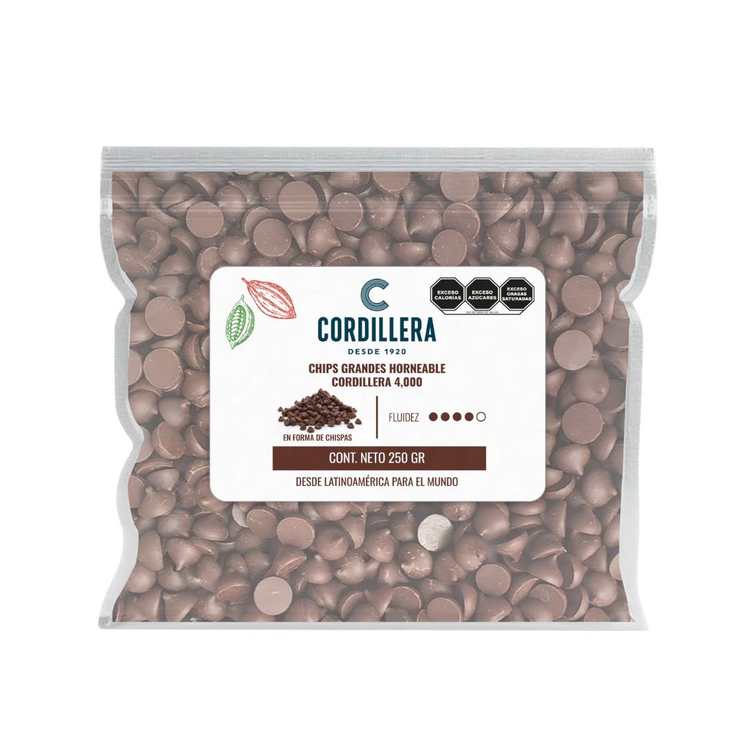 Chips Grandes 4,000 Horneables Cordillera, 250 gr