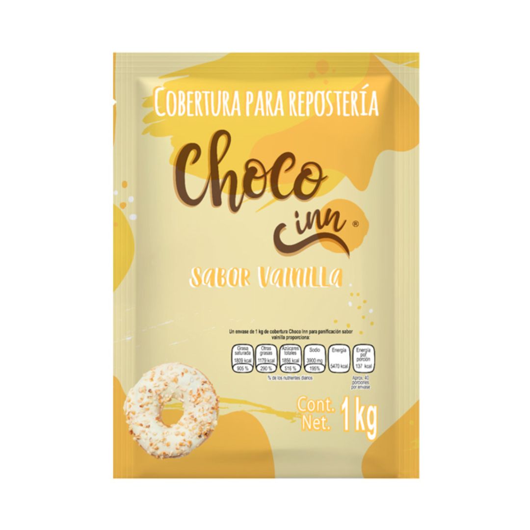 Cobertura Para Panificacion Sabor Vainilla Choco Inn 1 Kg