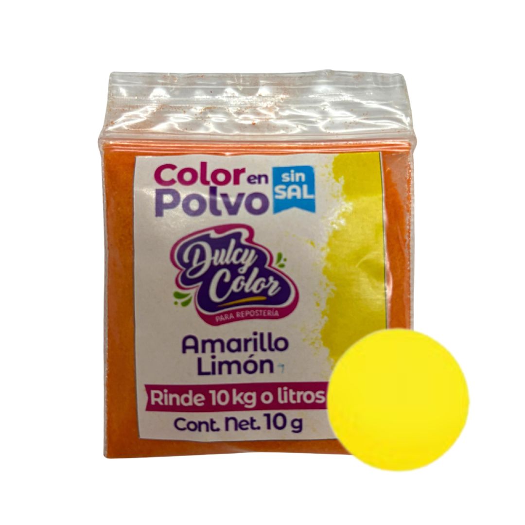 Color En Polvo 10gr S/ Sal Amarillo Limon