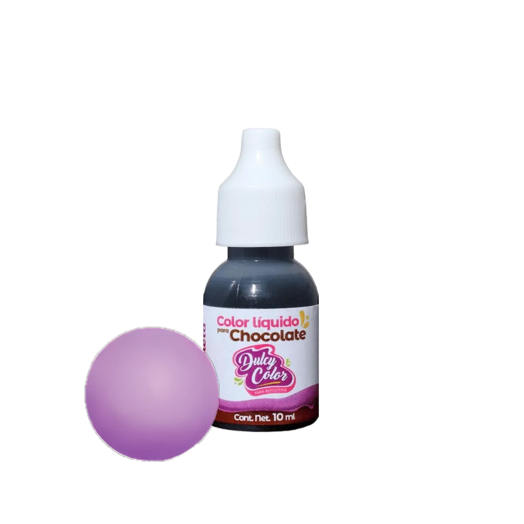 Color Liquido Para Chocolate Gotero 10 Ml Violeta