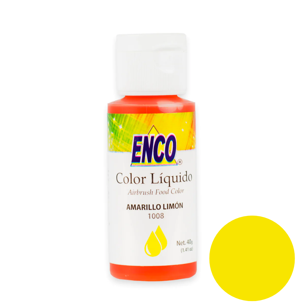 Colorante Enco Amarillo Limon Liquido Bote 40GR