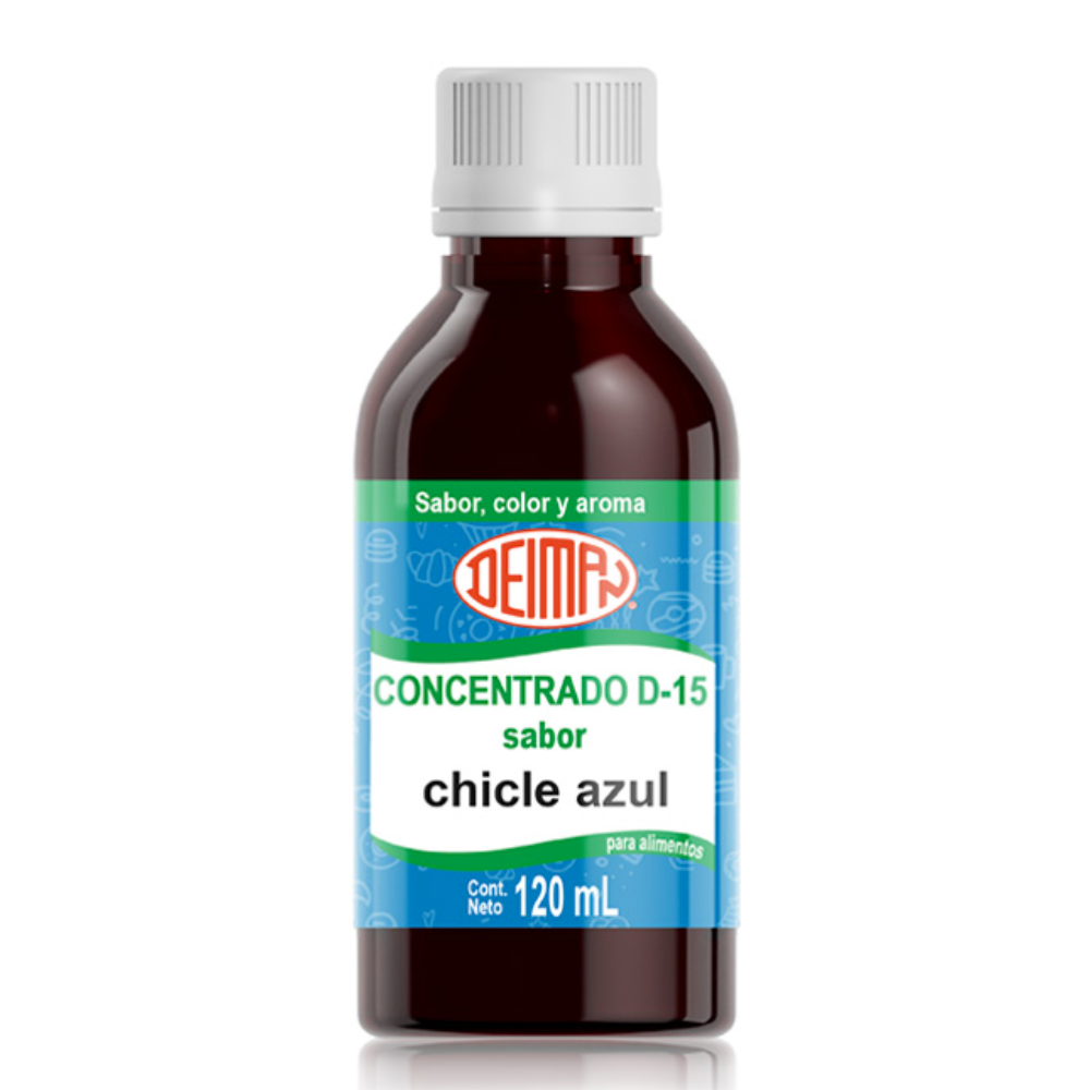 Concentrado Chicle Azul D-15  Deiman 120Ml