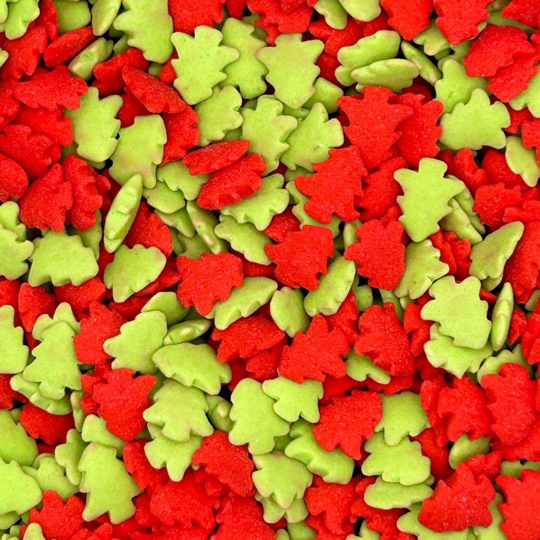 Can Confetti Azucar Arbol Rojo Y Verde, 50gr.