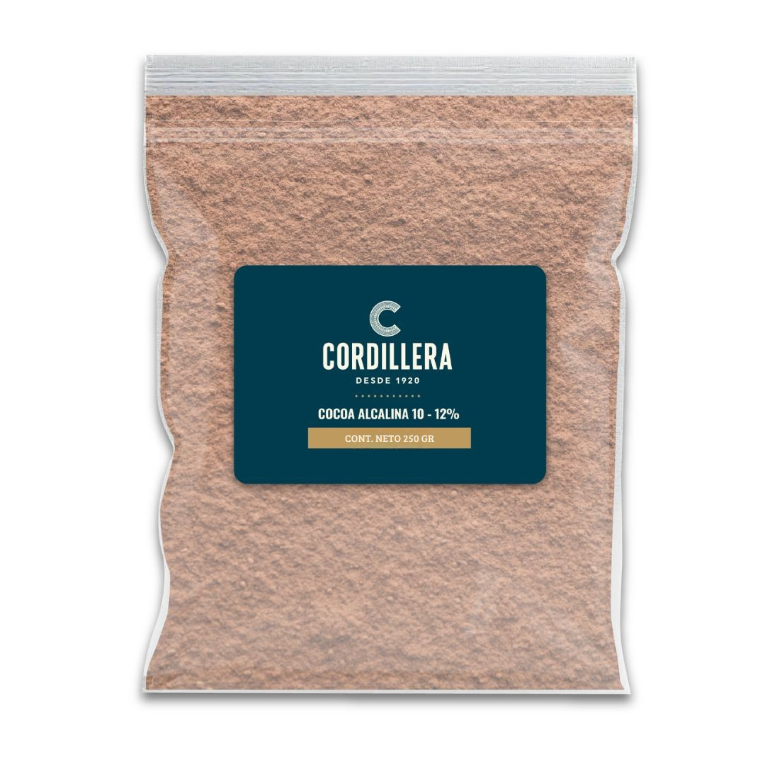 Cordillera Cocoa Alcalina 10/12%, 250gr