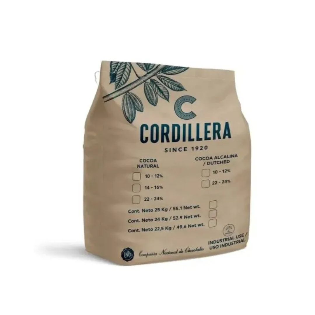 Cordillera Cocoa Natural 10/12%, Bulto 25kg
