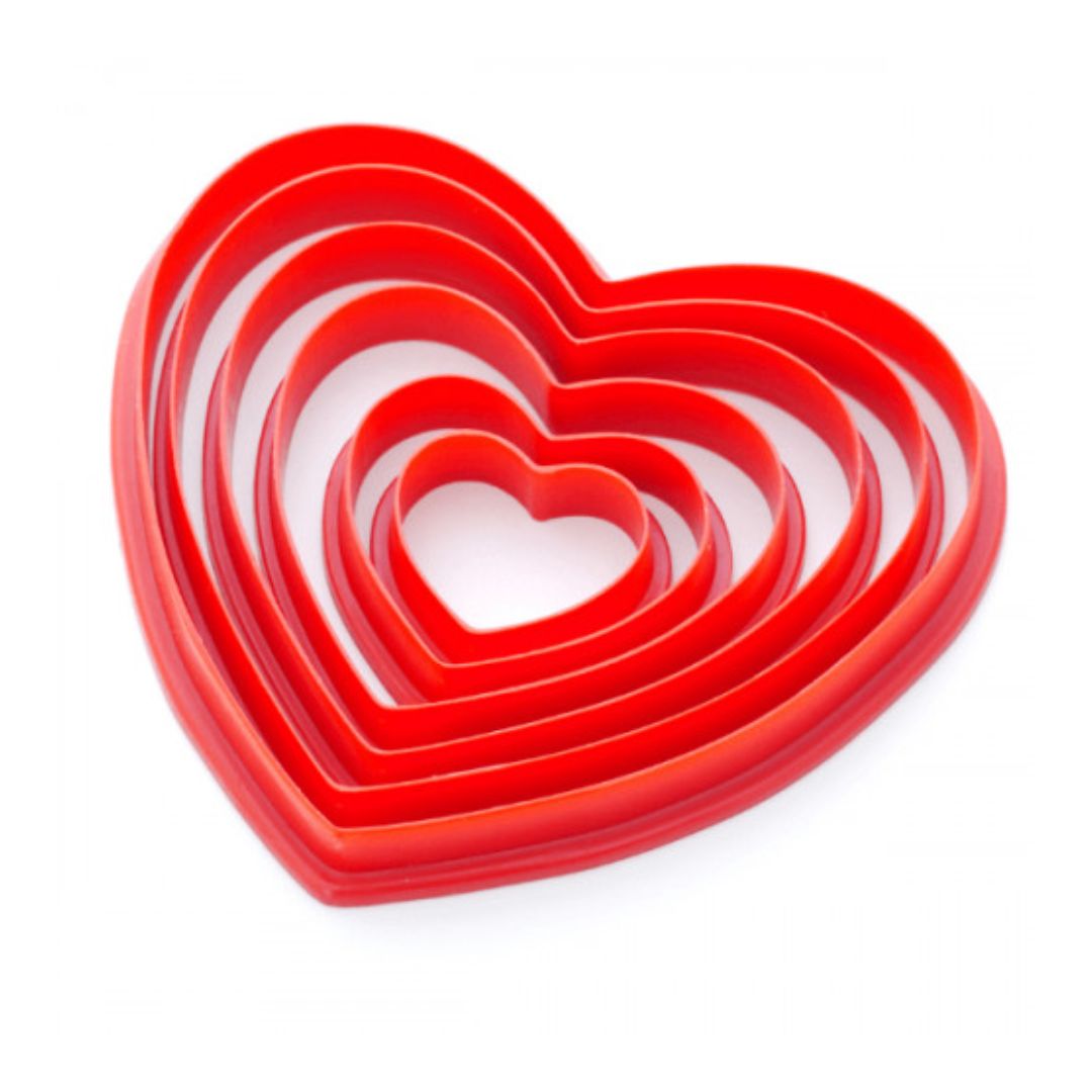 Cortador Corazon Medidas (6 Piezas) 4-12cm