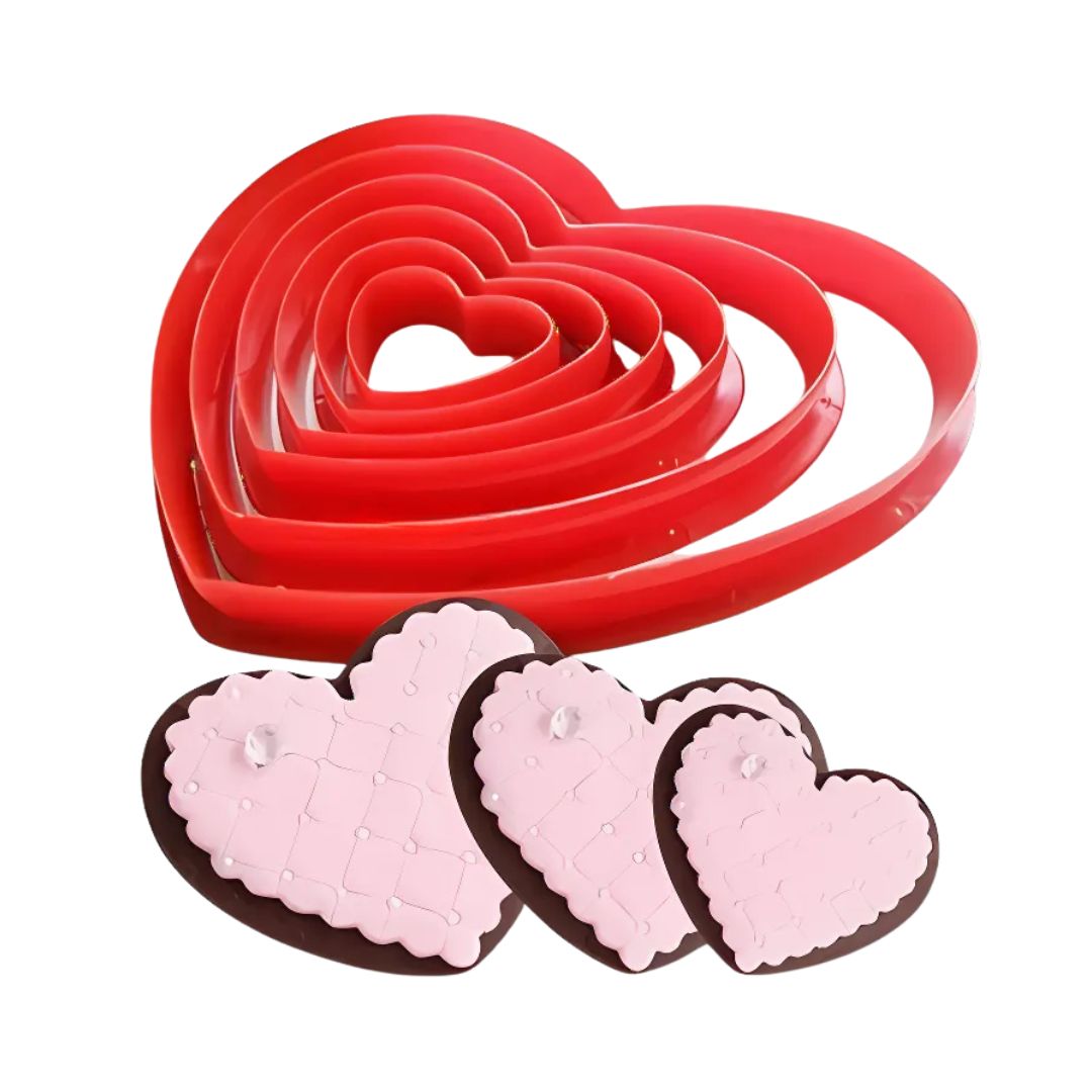 Cortador Corazon Medidas (6 Piezas) 4-12cm