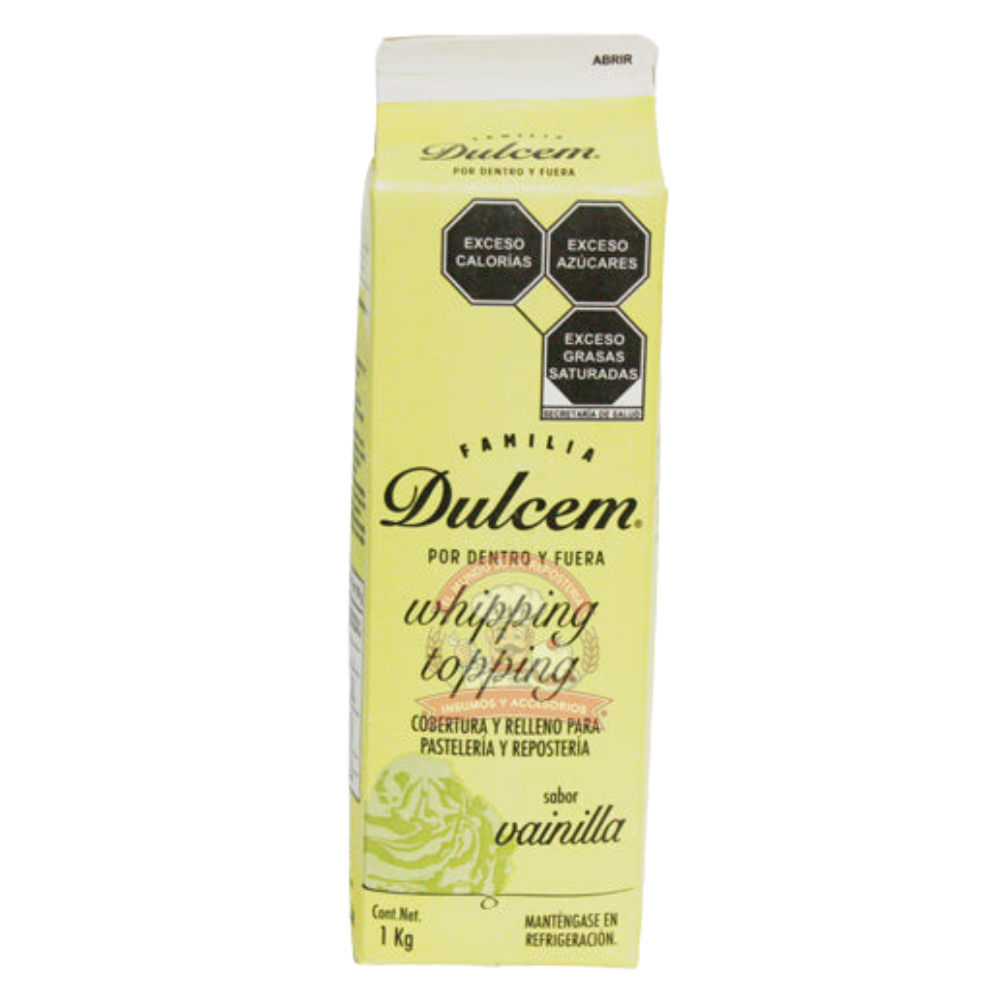 Crema Para Batir Dulcem Sabor Vainilla 1 litro