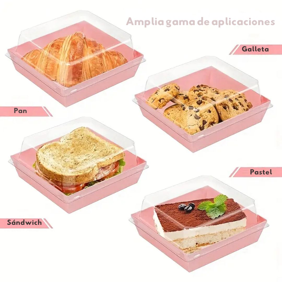 Caja Rosa Con Tapa 14.5x11.5x6cm
