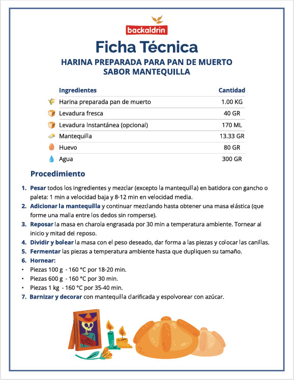 Harina Preparada Para Pan De Muerto De 1Kg