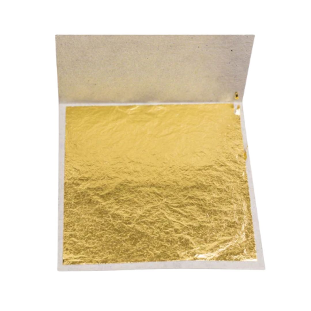 Hoja De Oro Tamaño 15X15cm, Paq. 10 Piezas