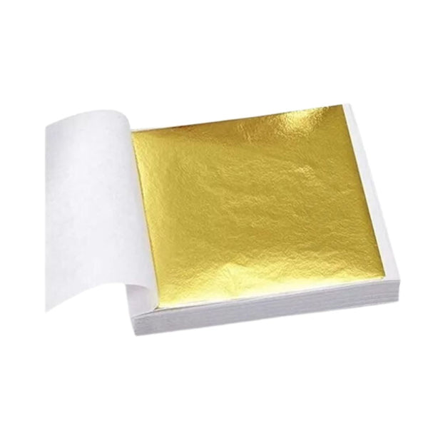 Hoja De Oro Paquete 8.5X7.5cm, 100 Piezas