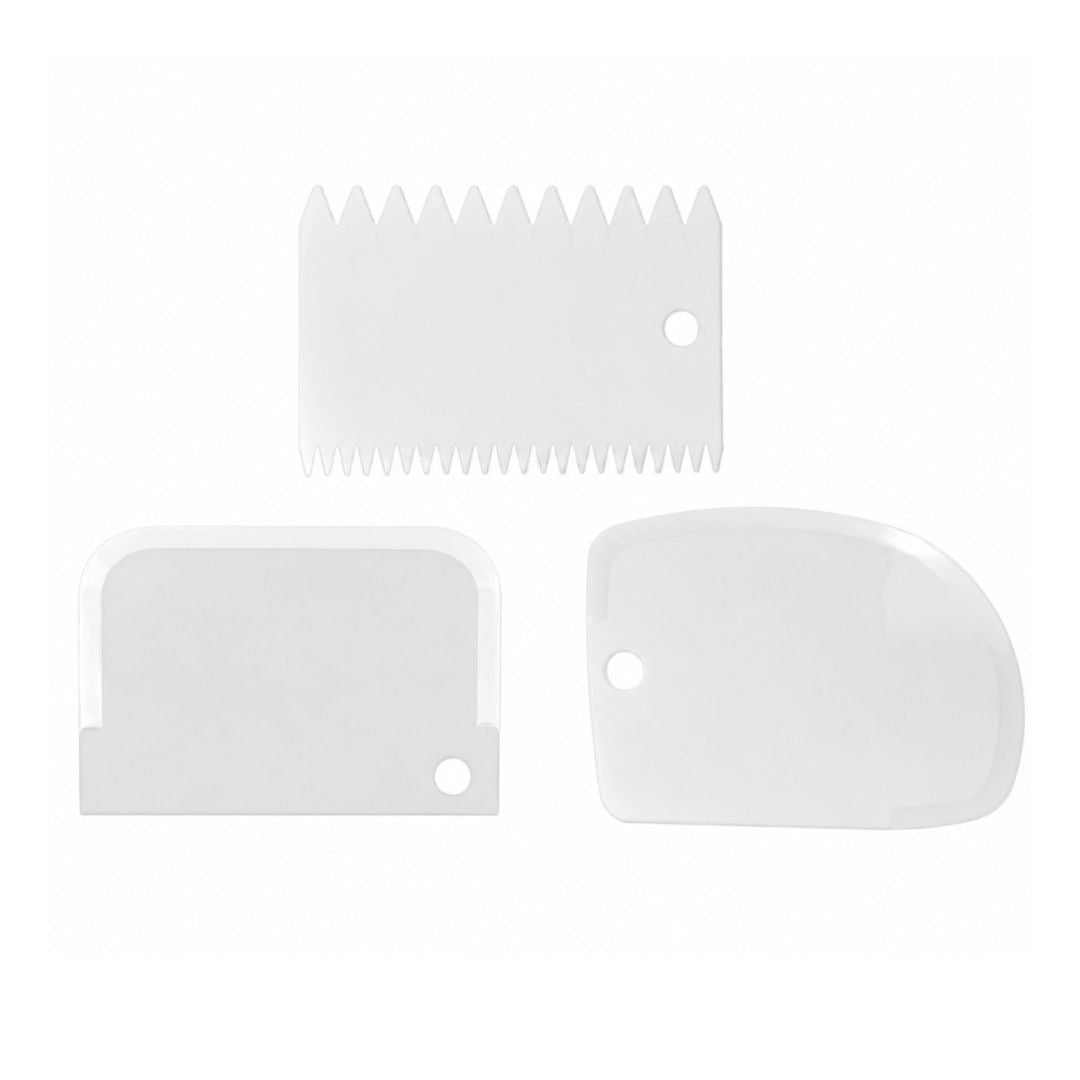 Juego De Raspas Decoradoras De Plastico 3 Piezas