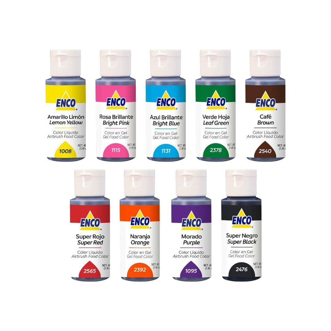 Kit De 9 Colores Basicos En Gel De 40Ml