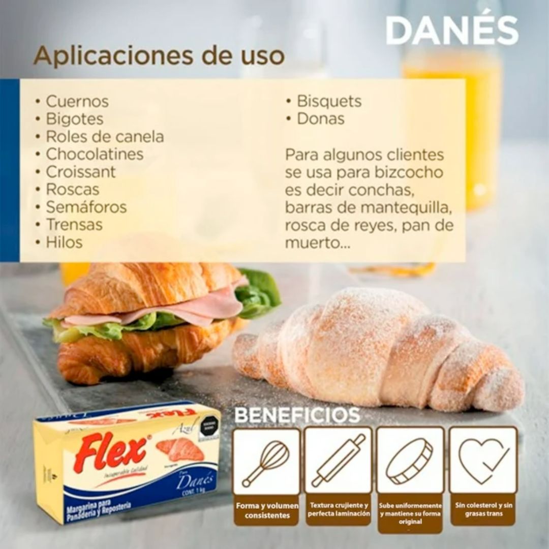 Margarina Flex Azul Para Danés 1 kg