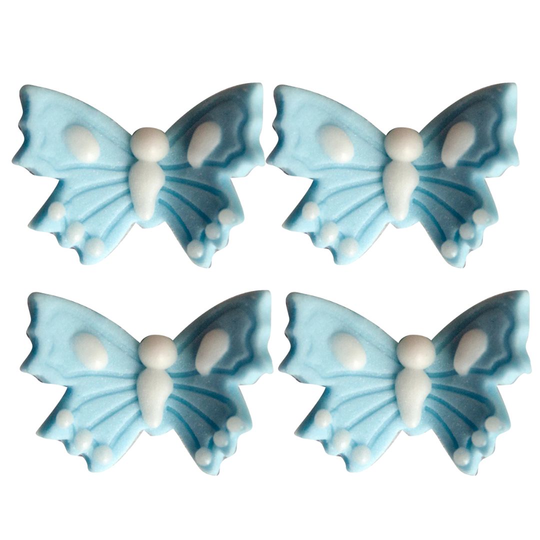 Mariposas de Azúcar Chicas 4 pzas