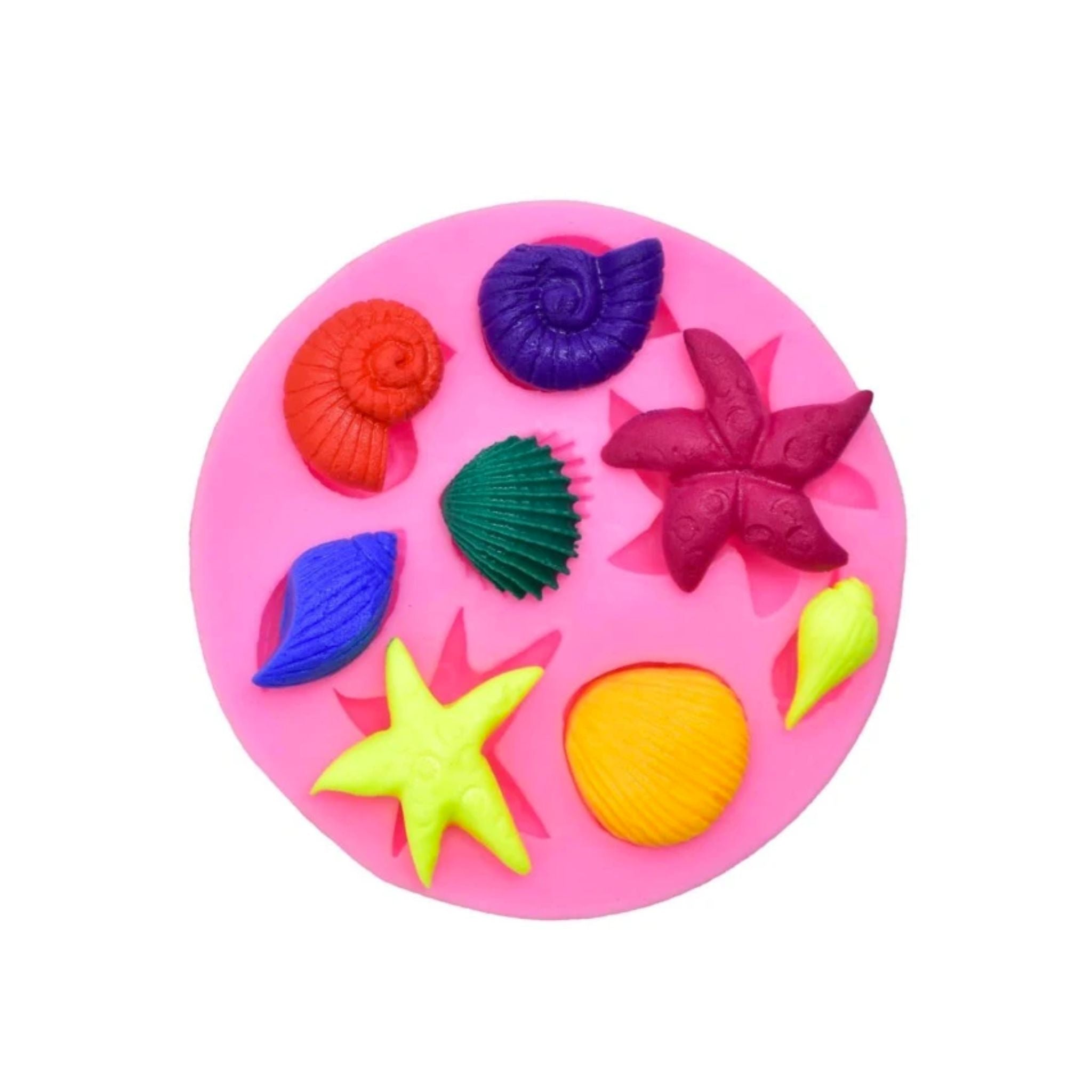 Molde Silicon Figuras Marinas x8