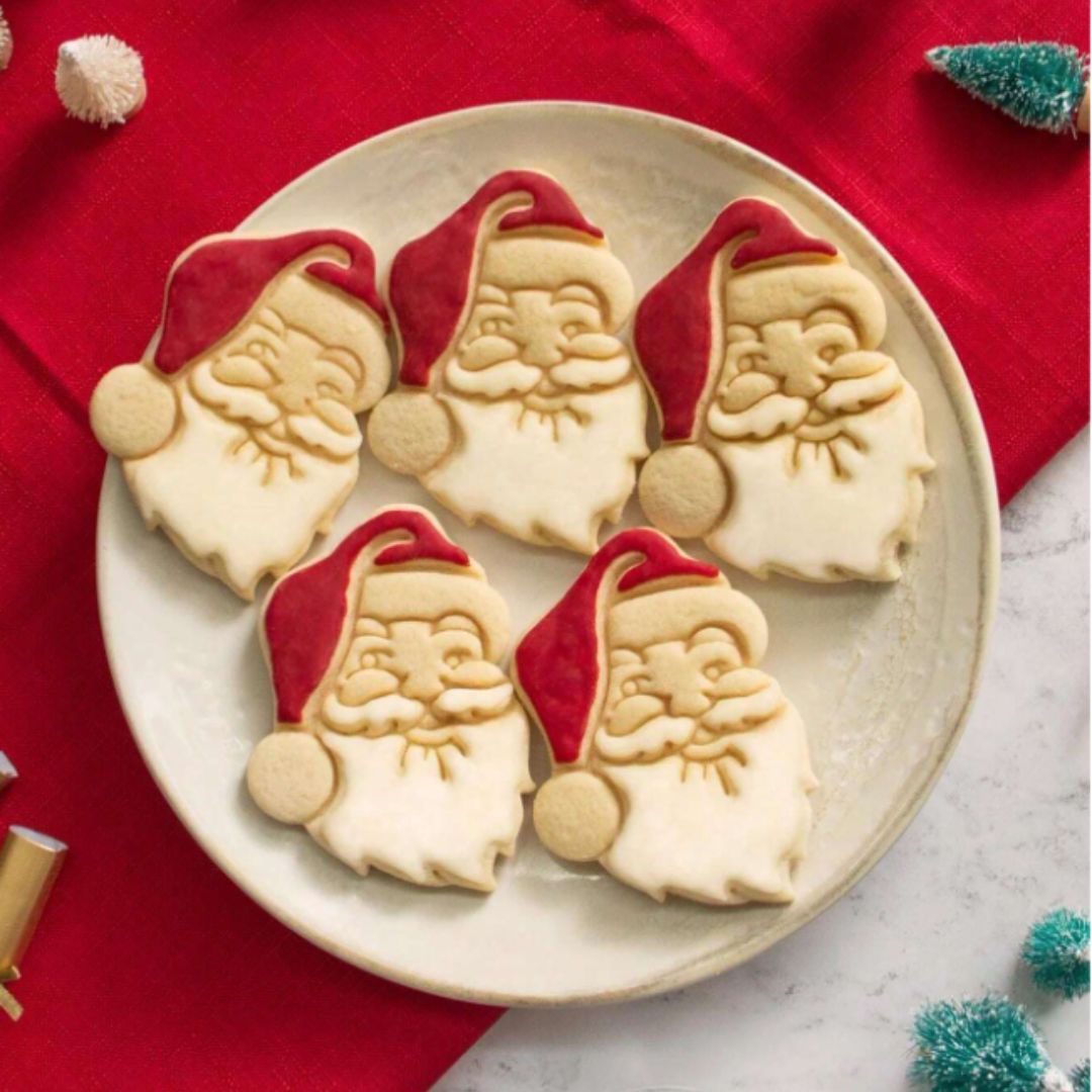 Molde De Sello Navideño Papa Noel Para Estampado