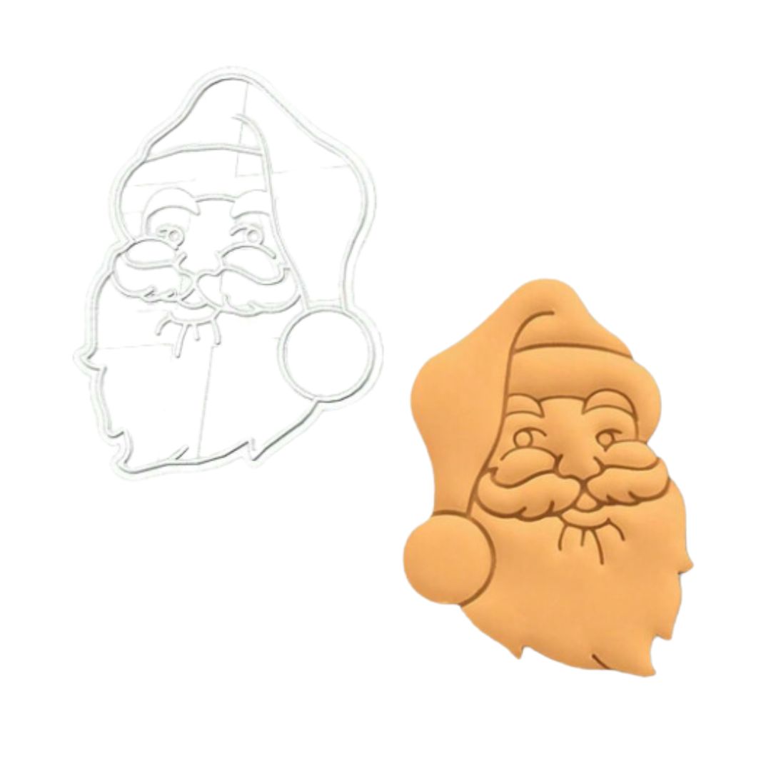 Molde De Sello Navideño Papa Noel Para Estampado