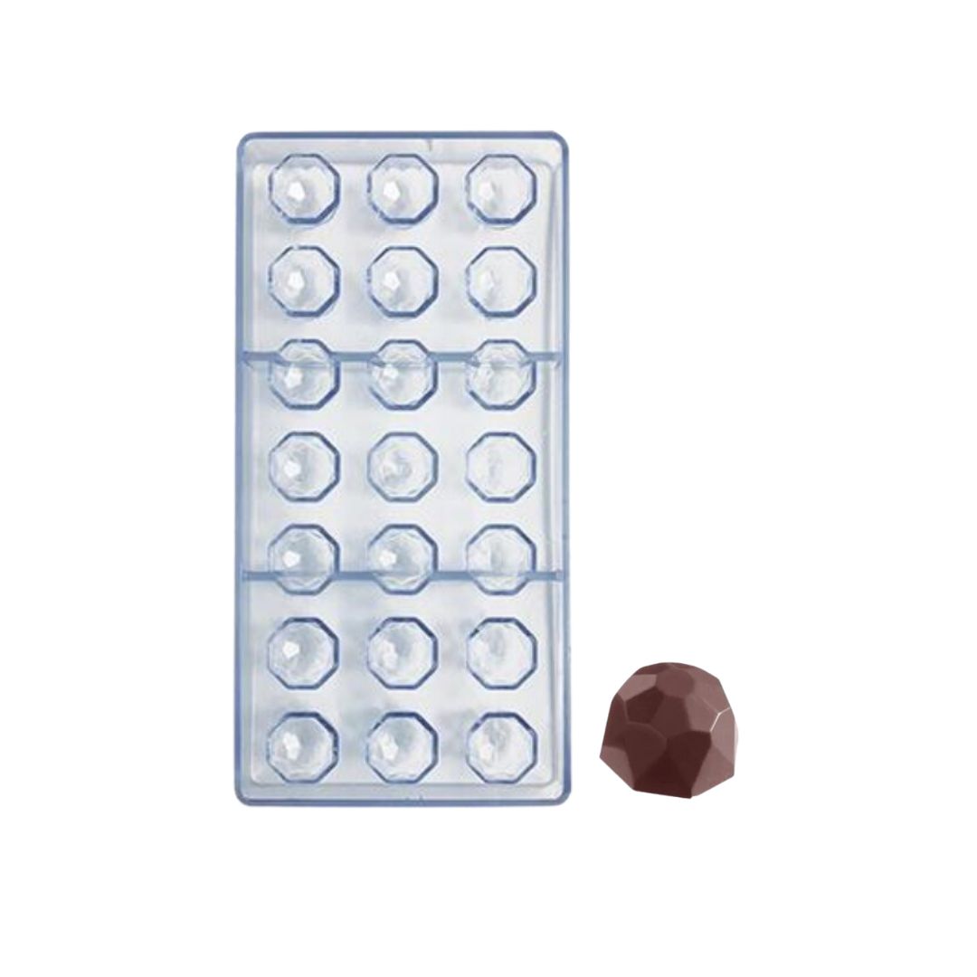 Molde Plastico Para Chocolate Diamante, 21 Cavidades