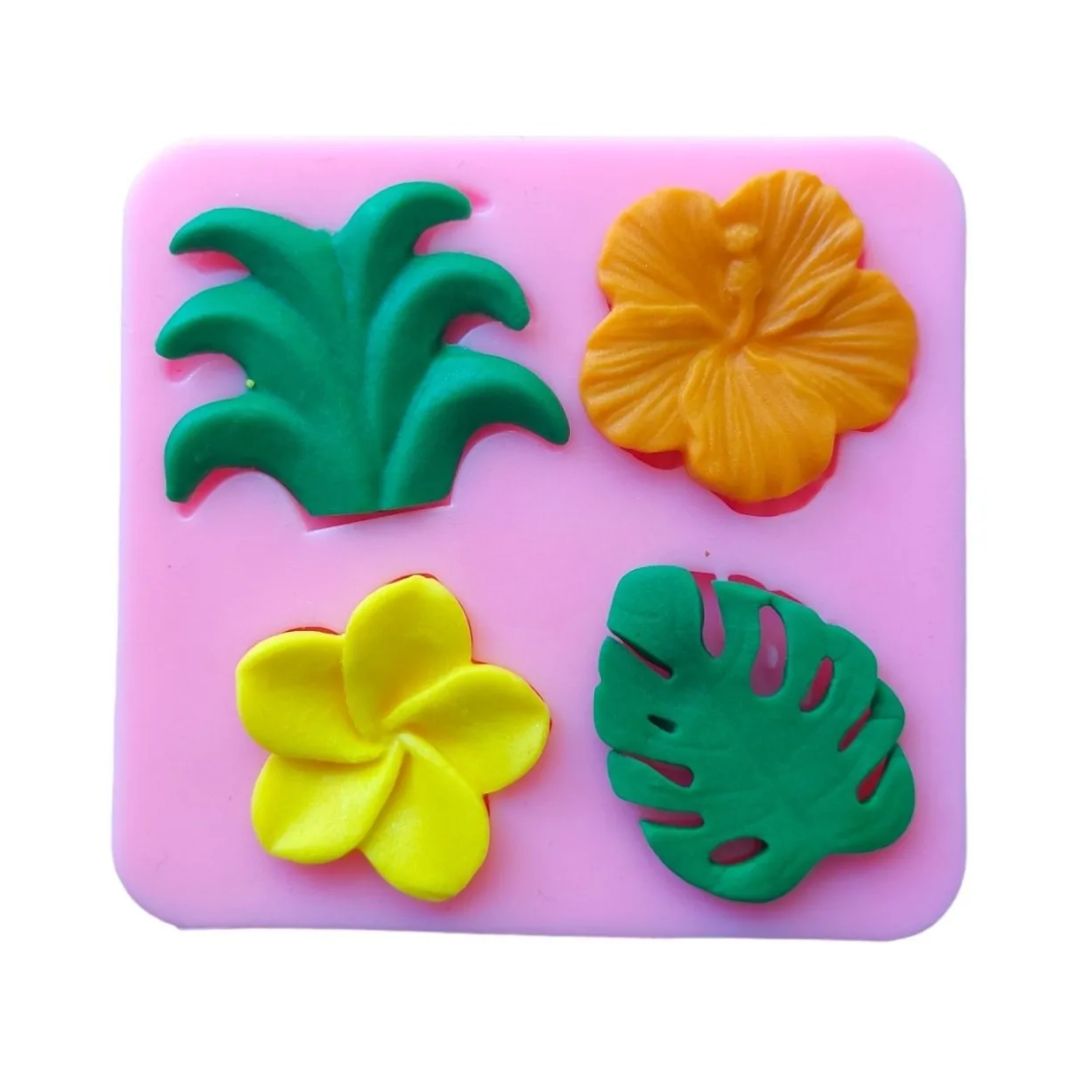 Molde Silicon Monstera 4 Cavidades