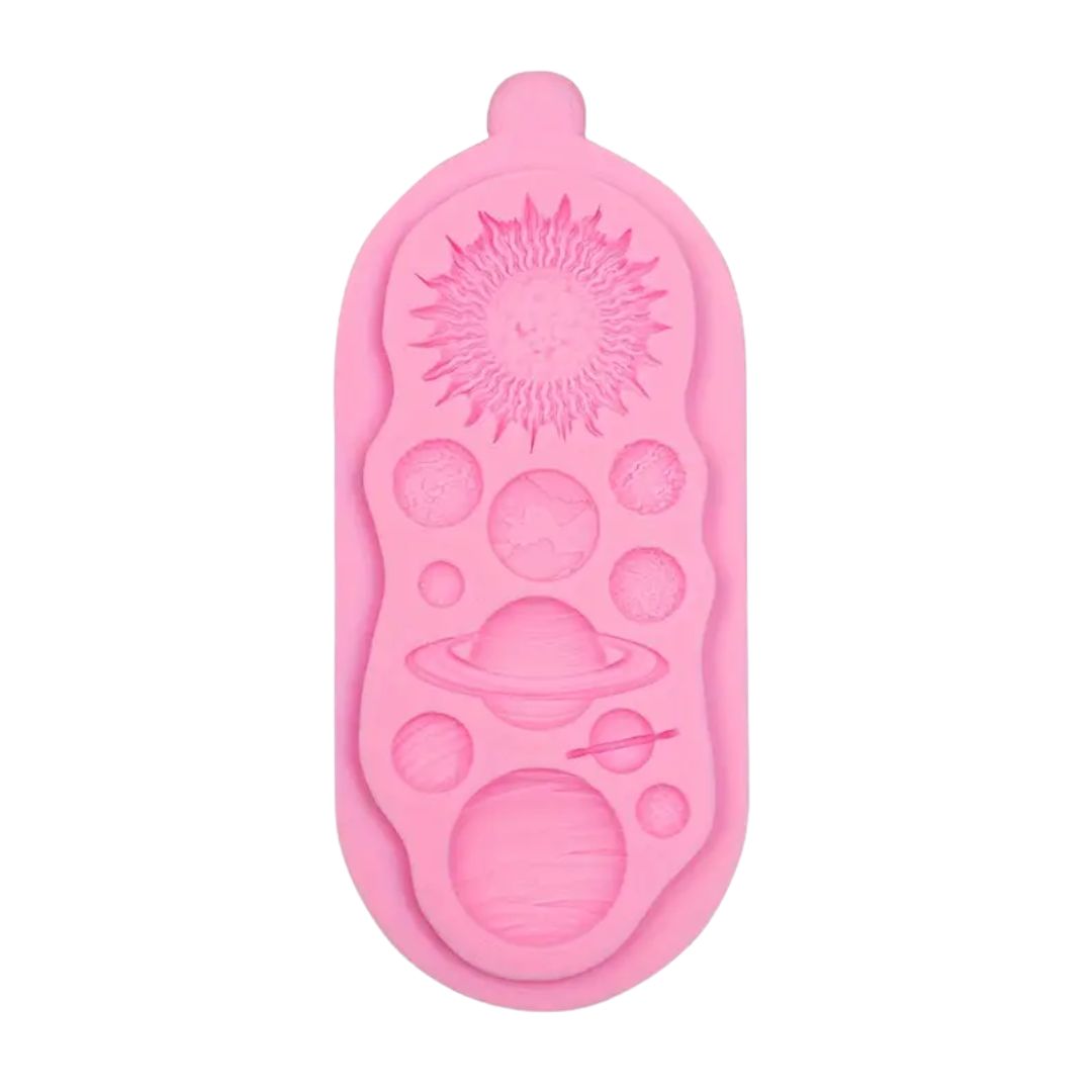 Molde Silicon Para Fondant Planetas