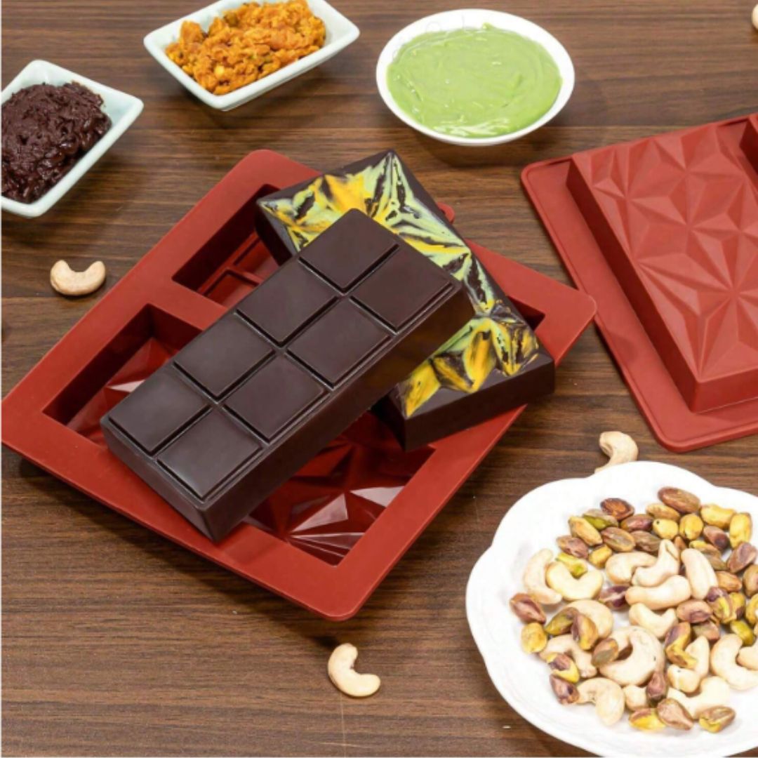 Molde de Silicón Barra de Chocolate Dubai