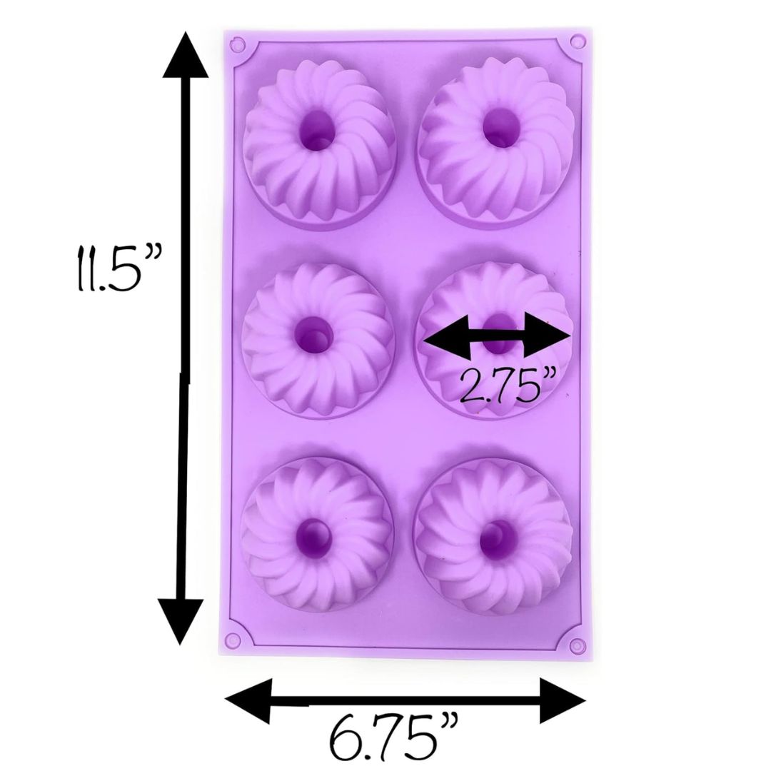 Molde Silicon Rosquitas 6 Cavidades