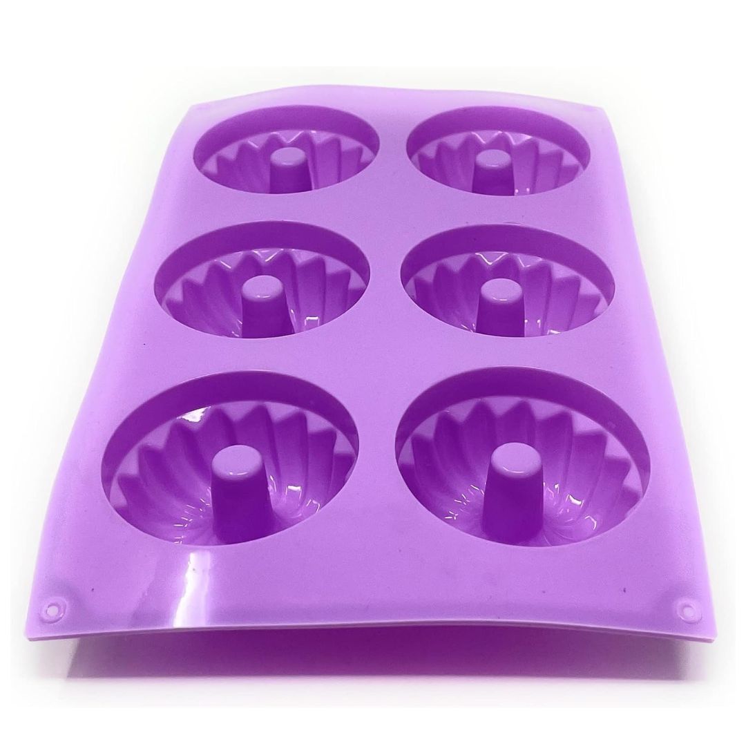 Molde Silicon Rosquitas 6 Cavidades