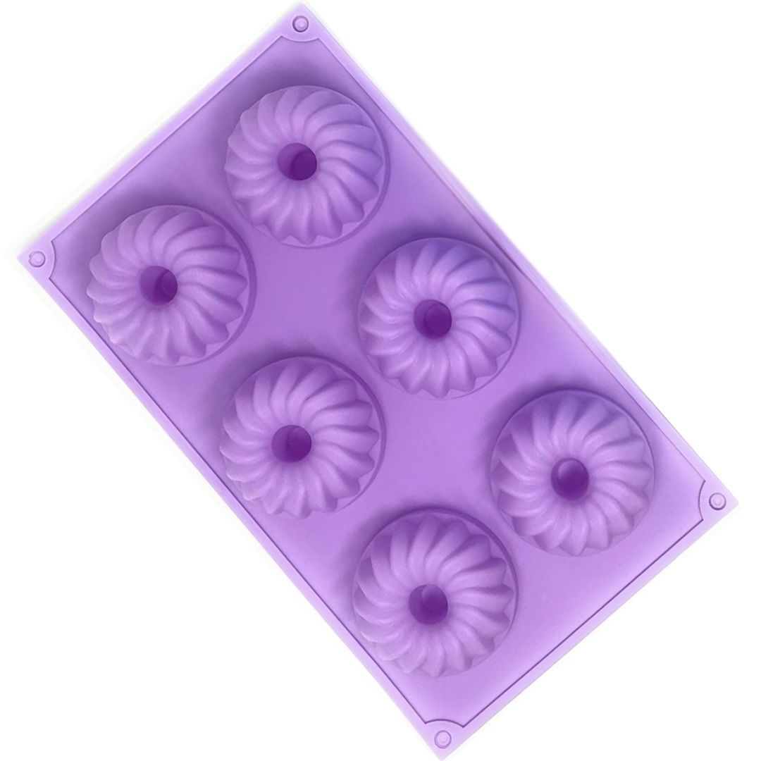 Molde Silicon Rosquitas 6 Cavidades