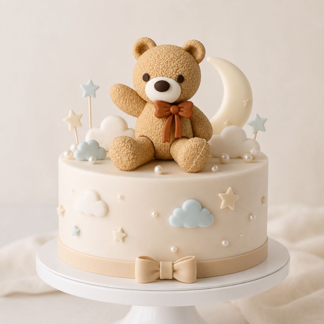 Osito Tema "Baby" Decoracion Para Pastel