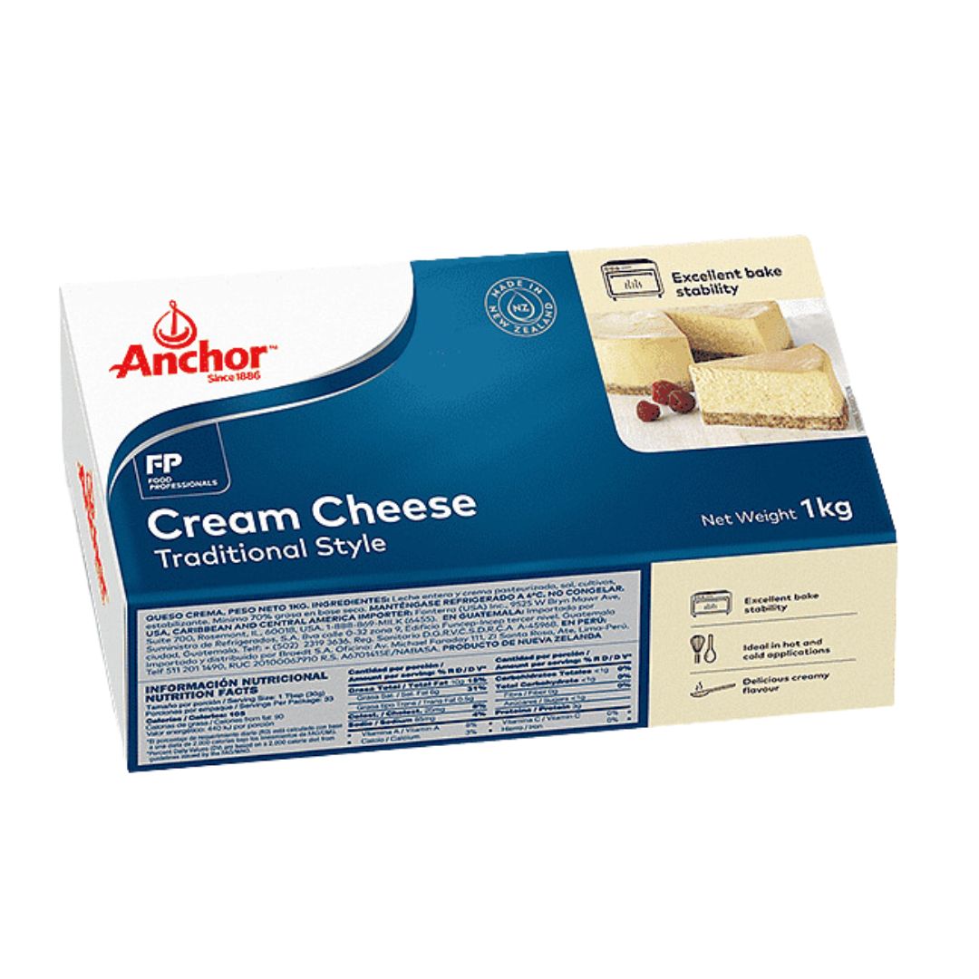 Queso Crema marca Anchor 1kg