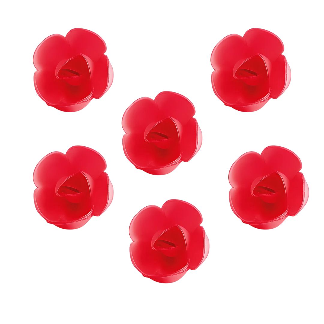 Rosa Carmine de Oblea 3cm 6 pzas