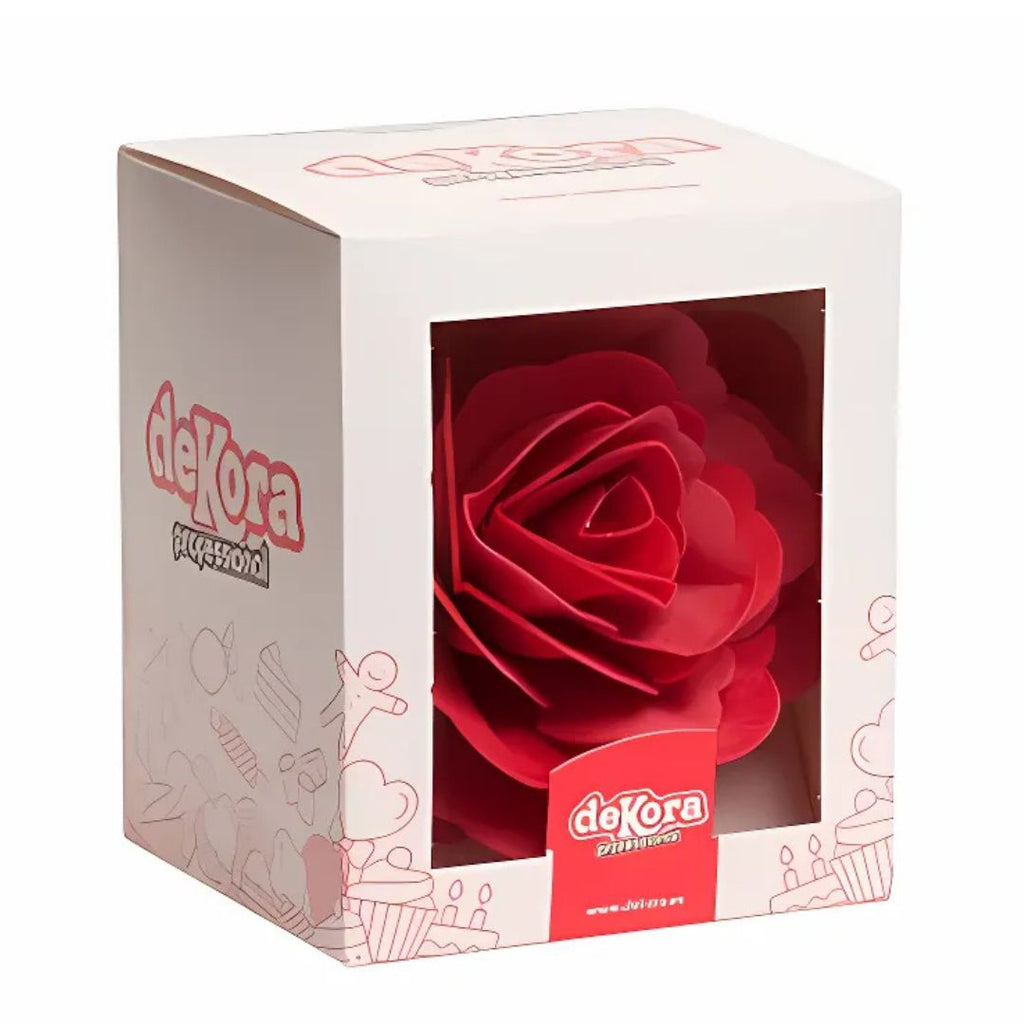 Oblica Rosa Rosa Roja de Oblea Jumbo 1 pza