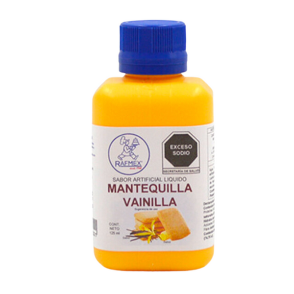 Sabor Mantequilla-Vainilla Frasco 125ml